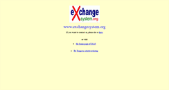 Desktop Screenshot of exchangesystem.org