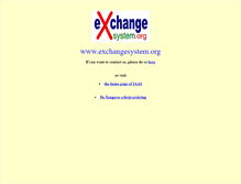 Tablet Screenshot of exchangesystem.org